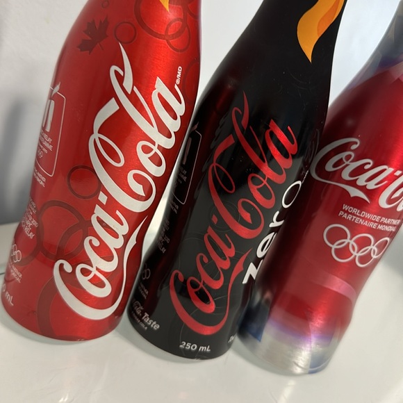 Vintage Coca Cola Aluminium Bottles Collector Lot - Olympics Limited Edition! - Picture 4 of 8